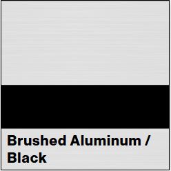 Brushed Aluminum/Black STANDARD METAL 1/16IN - Rowmark NoMark Plus & Standard Metals